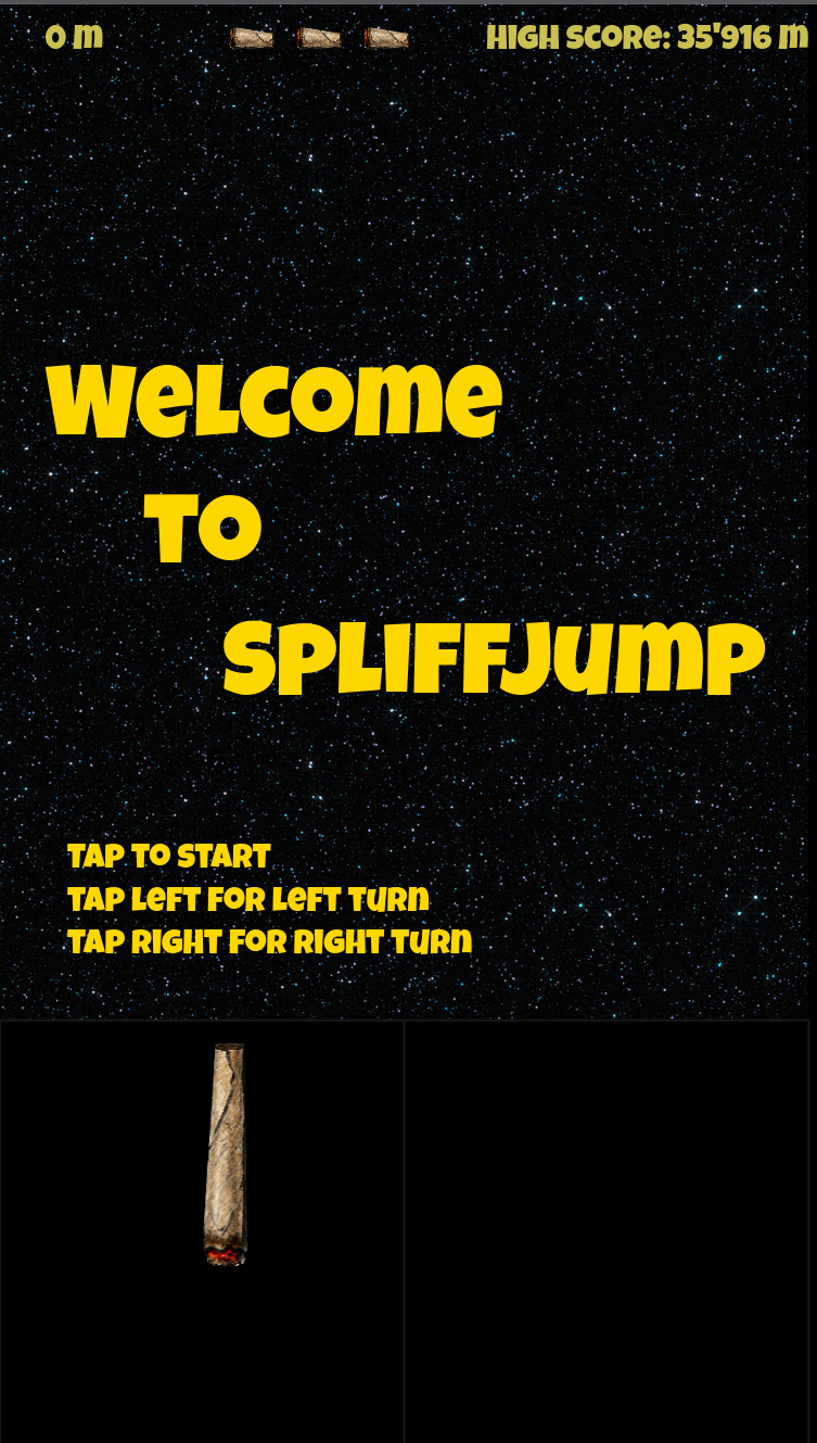 Screenshot von Spliffjump